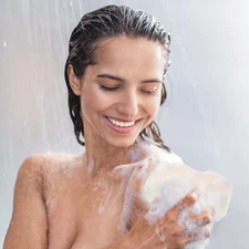 4Pcs Shower Bath Sponges Exfoliating Brushes for Skin Care Random Color