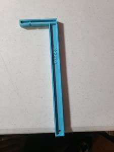 Blue Plastic L Shaped X-ACTO With Ruler