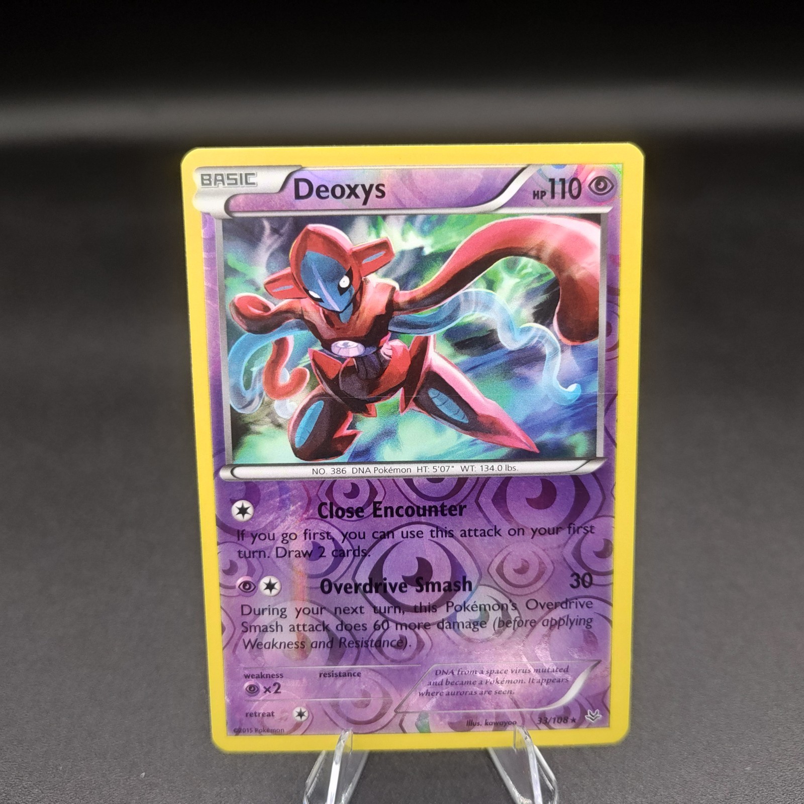 Pokémon TCG Deoxys XY Roaring Skies 33/108 Reverse Holo Rare LP