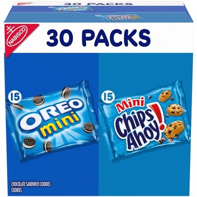Nabisco Crowd Favorites Cookie Variety Pack,  Mini & OREO Mini, 30 Snack Packs