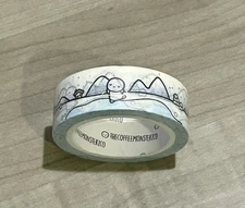 New TCMC Winter Wonderland Emoti washi tape roll 15 mm The Coffee Monsterz Co.