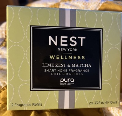 NEST Wellness Lime Zest & Matcha Smart Home Fragrance Diffuser (2)Refills 0.33oz