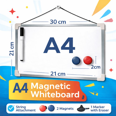 A4 Magnet Whiteboard trocken abwischbar Whiteboard Büro Zuhause Memo Hinweis kleiner Radierer
