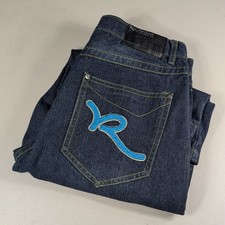 Rocawear Jean Shorts Boys Size 18 Dark Blue Y2K Hip Hop Streetwear Denim