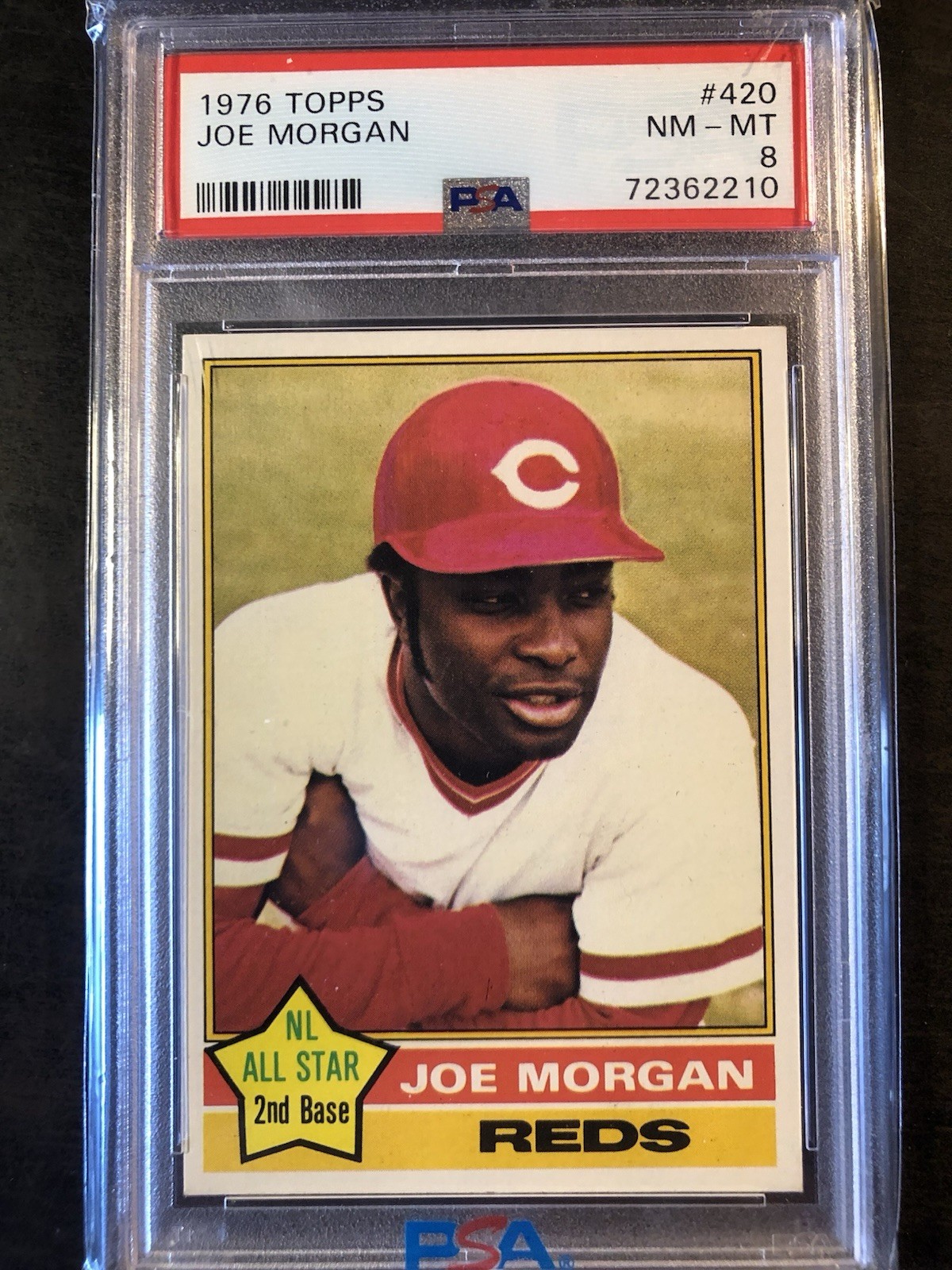 1976 Topps Baseball #420 Joe Morgan  PSA 8