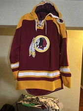 Mens NFL  Washington Redskins Football Hoodie L