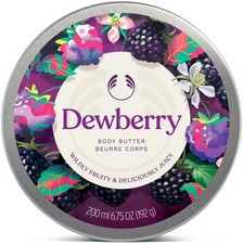 The Body Shop Dewberry Body Butter (1x 200ml) Intensive Moisturiser for Dry Ski
