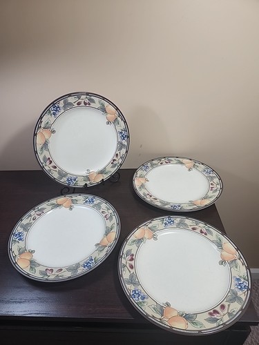 Mikasa Intaglio Piatti Raccolta Giardino 11" Frutta Set di 4