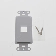 Legrand On-Q White 1-Port Keystone Jack Wallplate Decorator Platform WP3411-WH