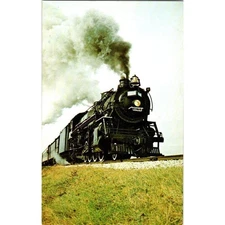 Vintage Train Postcard Grand Trunk Western 4070 Sedley Indiana 1968