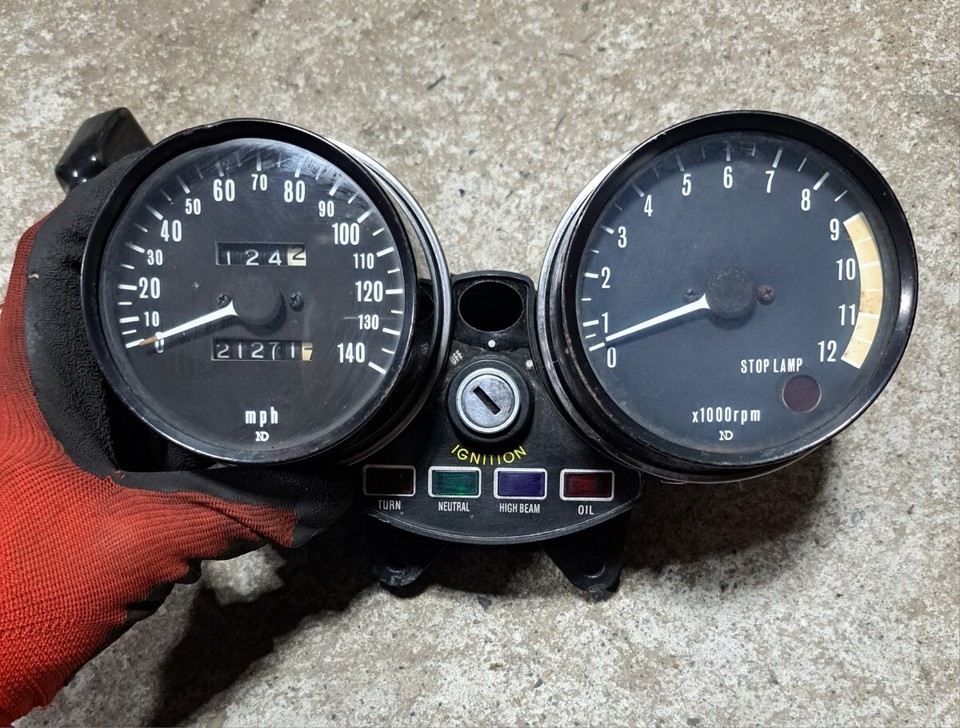 Genuine Kawasaki Z1 Speedometer Instrument cluster Z2Z750Rs ...