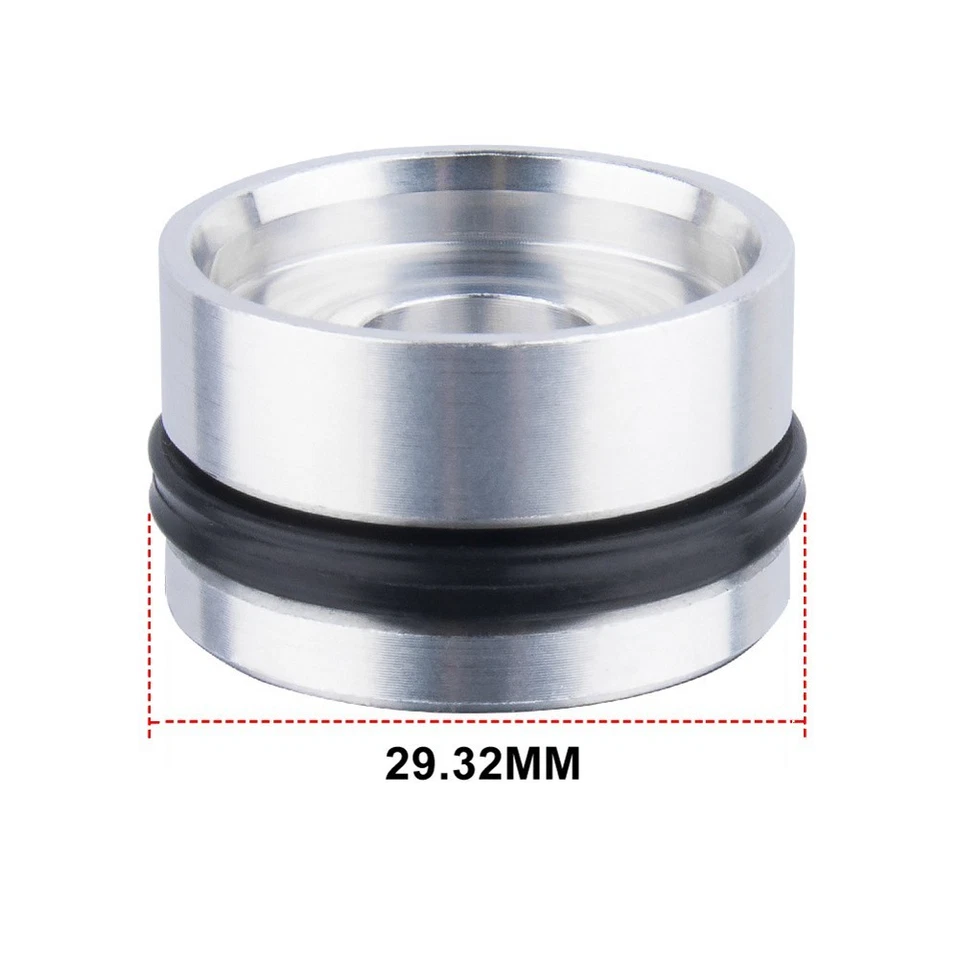 Bicicletta Forcella Pistone Argento 1pcs Lega di Alluminio Per 32mm Interno Tubo - Immagine 2 di 4