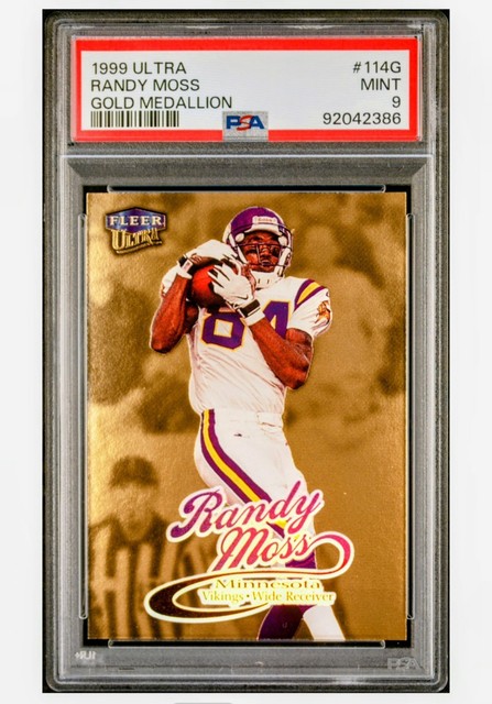 1999 Ultra Gold Medallion Randy Moss PSA 9 Pop 5 Only 1 PSA 10 #114G