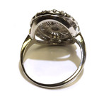 14k white gold .83ct diamond cluster ring VS1 G natural estate 3.6g VINTAGE 5.5 — photo 8