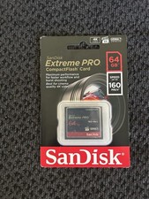 SanDisk Extreme Pro 64GB CompactFlash CF Card 160MB/s UDMA 7 SDCFXPS-064G-A46