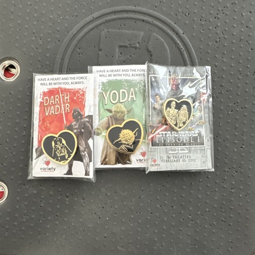 Lote 5 prendedores de variedad Star Wars Yoda, C-3PO R2-D2 y Darth Vader Minions Hunger Gam - Imagen 2 de 8