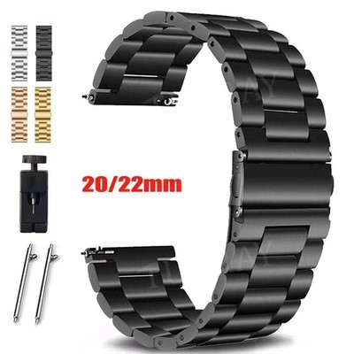 Edelstahl Armband für Amazfit GTS 2 2E 3 4 mini GTR 4 3 Pro 2e 47/42mm BIP 5 S U