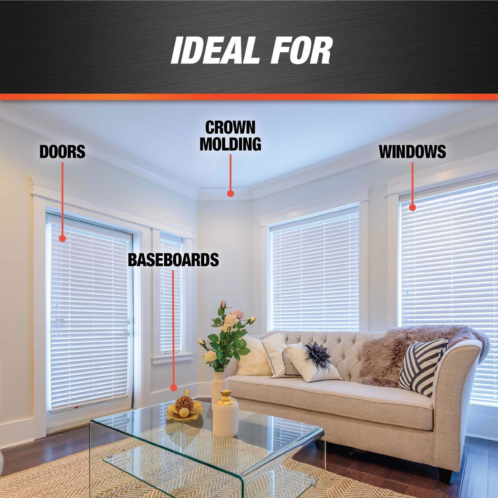 (4 pack) Alex Plus 10.1 oz Clear All Purpose Acrylic Latex Caulk Plus Silicone