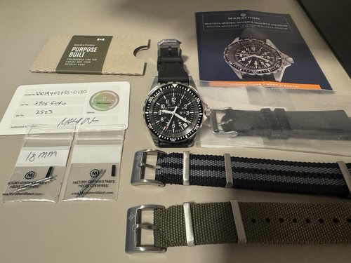 MARATHON 36mm Medium Diver's Quartz (MSAR Quartz) Plus Extras