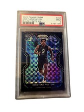 2020 Panini Prizm Kristian Fulton RC Black Finite Rookie 1/1 Psa 9