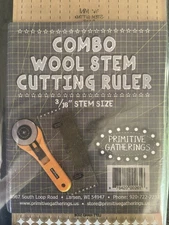 Wool Stem Cutting Rulers By Primitive Gatherings.  Combo Pack With Large & Small