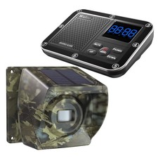 Solar Driveway Alarm Wireless 1800ft Range, O...