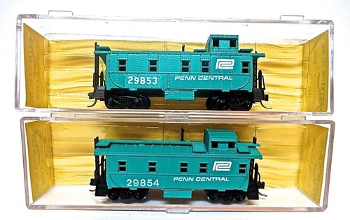 Nuevo par de caboses Penn-central calibre N ATLAS 3584 números de coche 29853 y 29354 | Condition: New