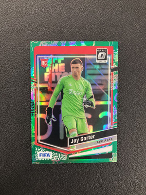 2023-24 Donruss Optic FIFA #150 Jay Gorter Ajax Rookie Dragon Scale Refractor /9