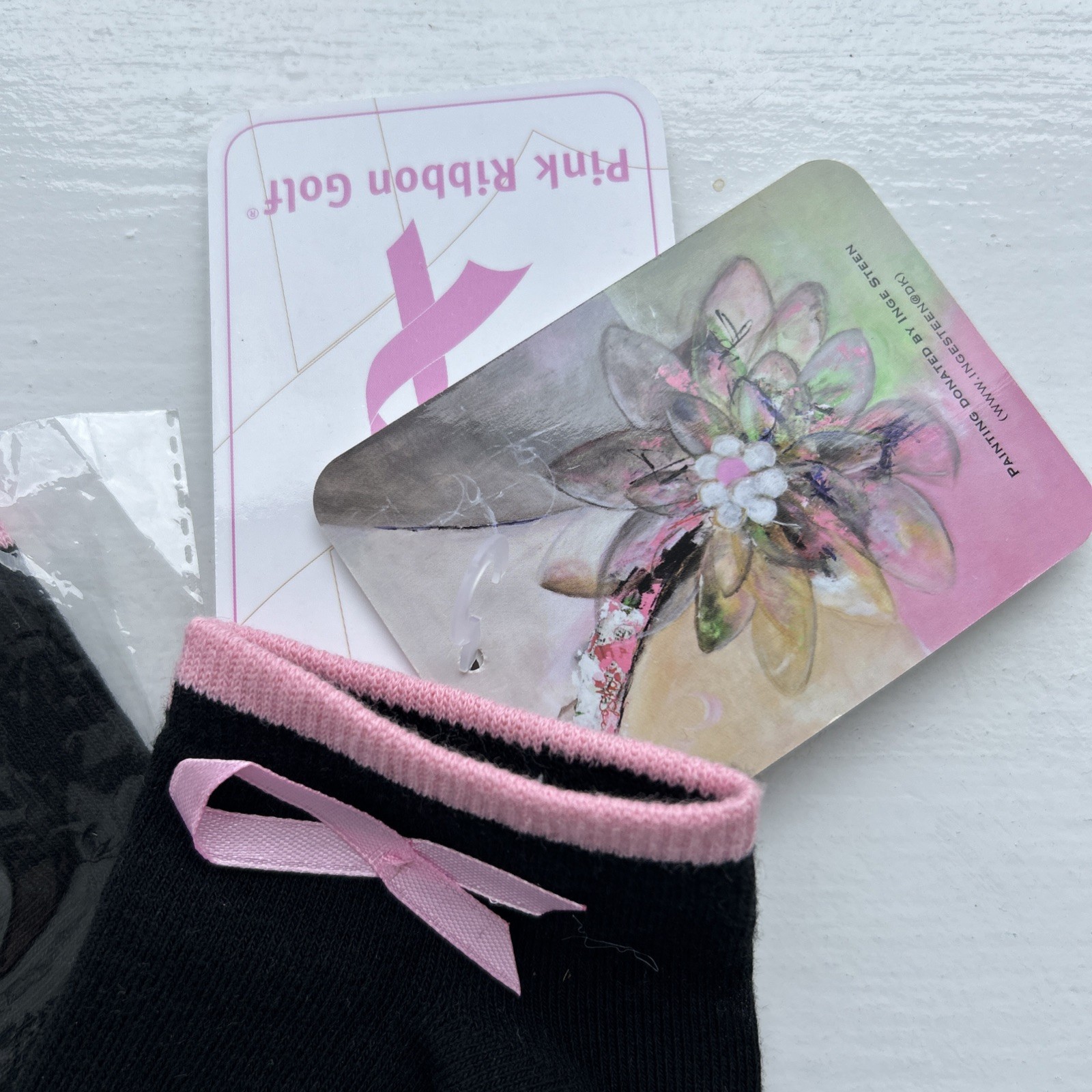 SAOLA CALZINI DA GOLF DONNA GRAZIOSI NASTRO ROSA CON RIFINITURE ROSA CONFEZIONE DA 2 PAIA SOLO £3 99