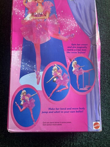 Vintage 1995 Twirling Ballerina Barbie Puppe #15086 neu versiegelte Verpackung Gebrauchsspuren - Bild 6 von 6