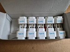 Box of 10 CEPTICS  Brazil Travel Plug Adapter (Type N) - Grounded & Universal