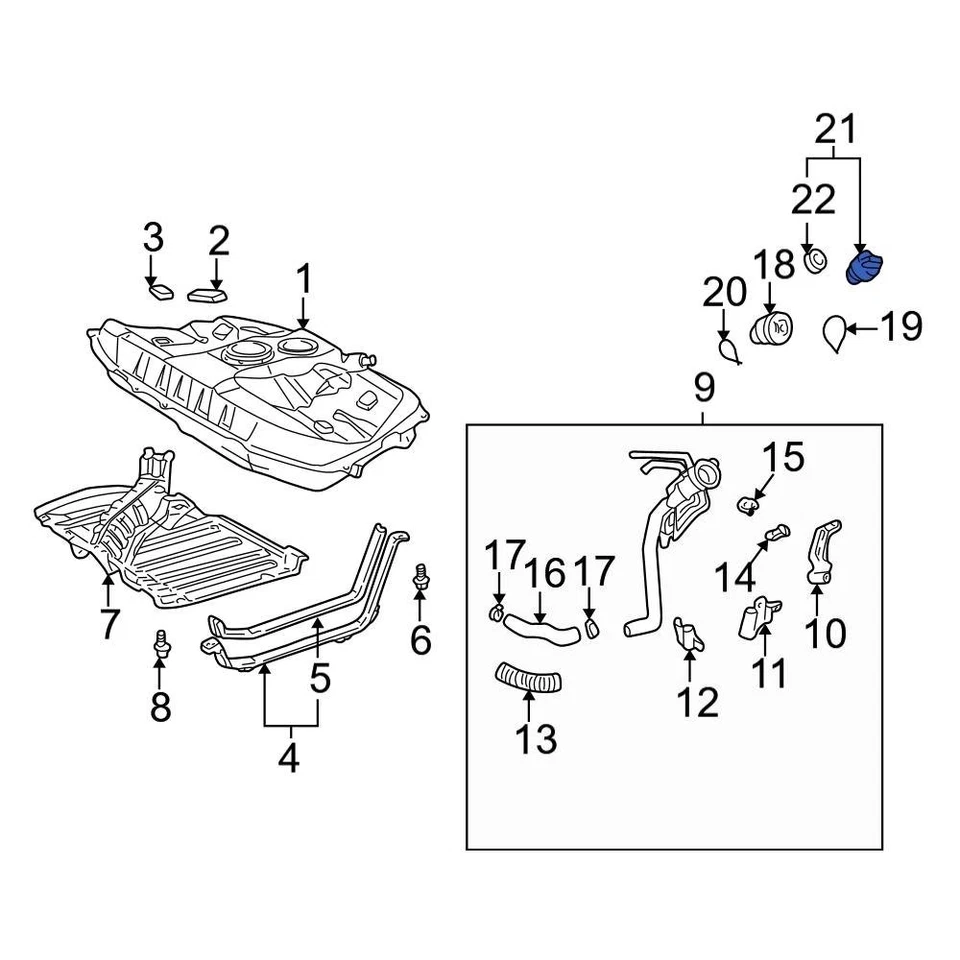 For Toyota Tacoma 2002-2004 Toyota 7730053010 Fuel Tank Cap - Изображение 2 из 4