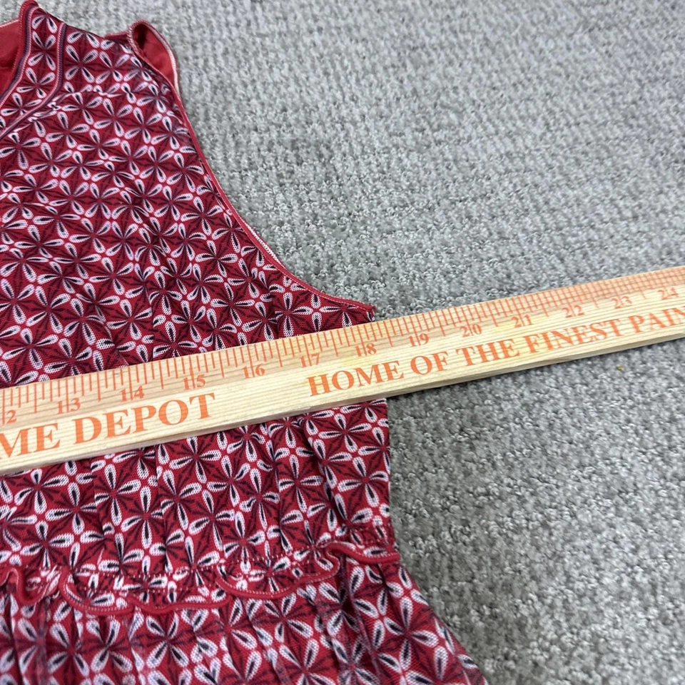 Max Studio Dress Red White Black Floral Sleeveless Women’s Size 1X - Image 4 of 4