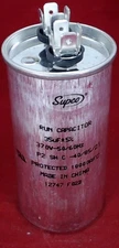 Run Capacitor, Round, 35 Mfd., 370 Volt, CR35X370R