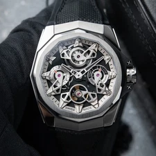 Corum Admiral UNWORN AC-One Openworked Titanium Rubber Automatic Cup 45mm Watch