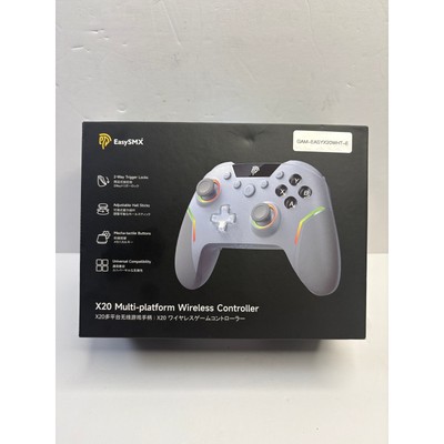 White EasySMX X20 Wireless Gaming Controller - Hall Effect Sticks RGB 1000Hz