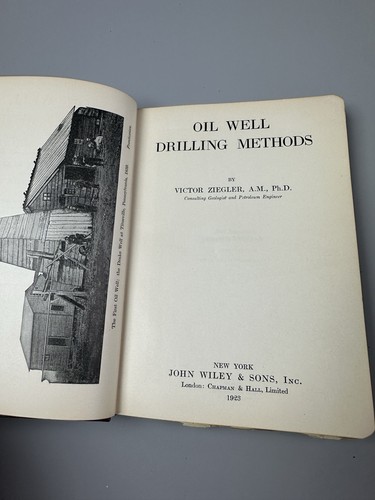 ~Rare Book Oil Well Drilling Methods Victor Ziegler 1923 First Edition~ - Picture 7 of 14