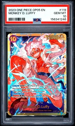 2023 ONE PIECE OP05-AWAKENING OF THE NEW ERA #119 MONKEY D. LUFFY PSA 10