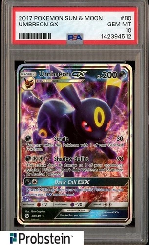 2017 Pokemon Sun & Moon #80 Umbreon Gx PSA 10 GEM MINT