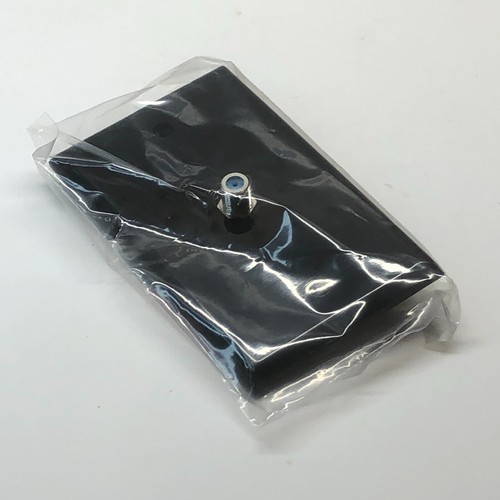 1 Gang Black Coax Wall Plate F Type Cable TV Coupler – Flat Mount - Picture 3 of 5