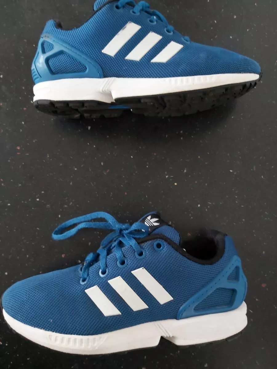 Adidas zx flux blue and white deals