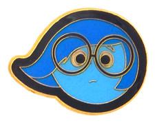 Sadness Inside Out Character Face Individual Disney Park Trading Pin Brand New
