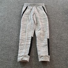 Champion Sweatpants Youth Size Medium 8/10 Gray Black Fleece Joggers 22x23