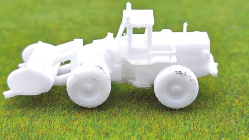 Pala gommata 1:87 non dipinta scala H0 veicolo da cantiere escavatore modellino auto diorama - Foto 6 di 9