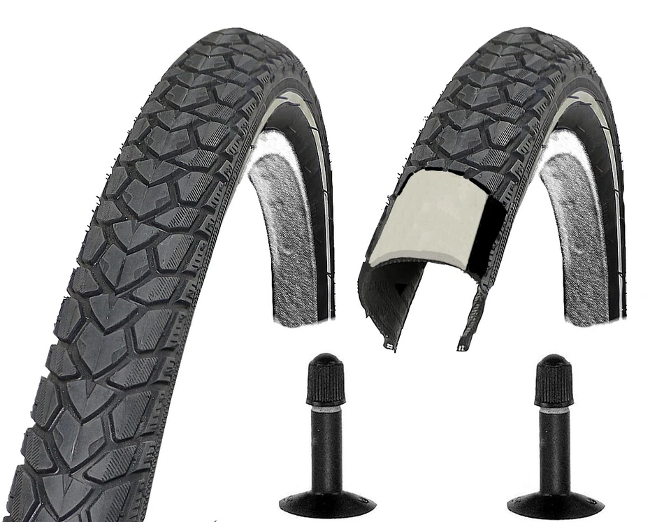 REXWAY 2x FAHRRADREIFEN PANNENSICHER 47-622 28.1x75 28" REFLEX Reifen inkl. Schläuche