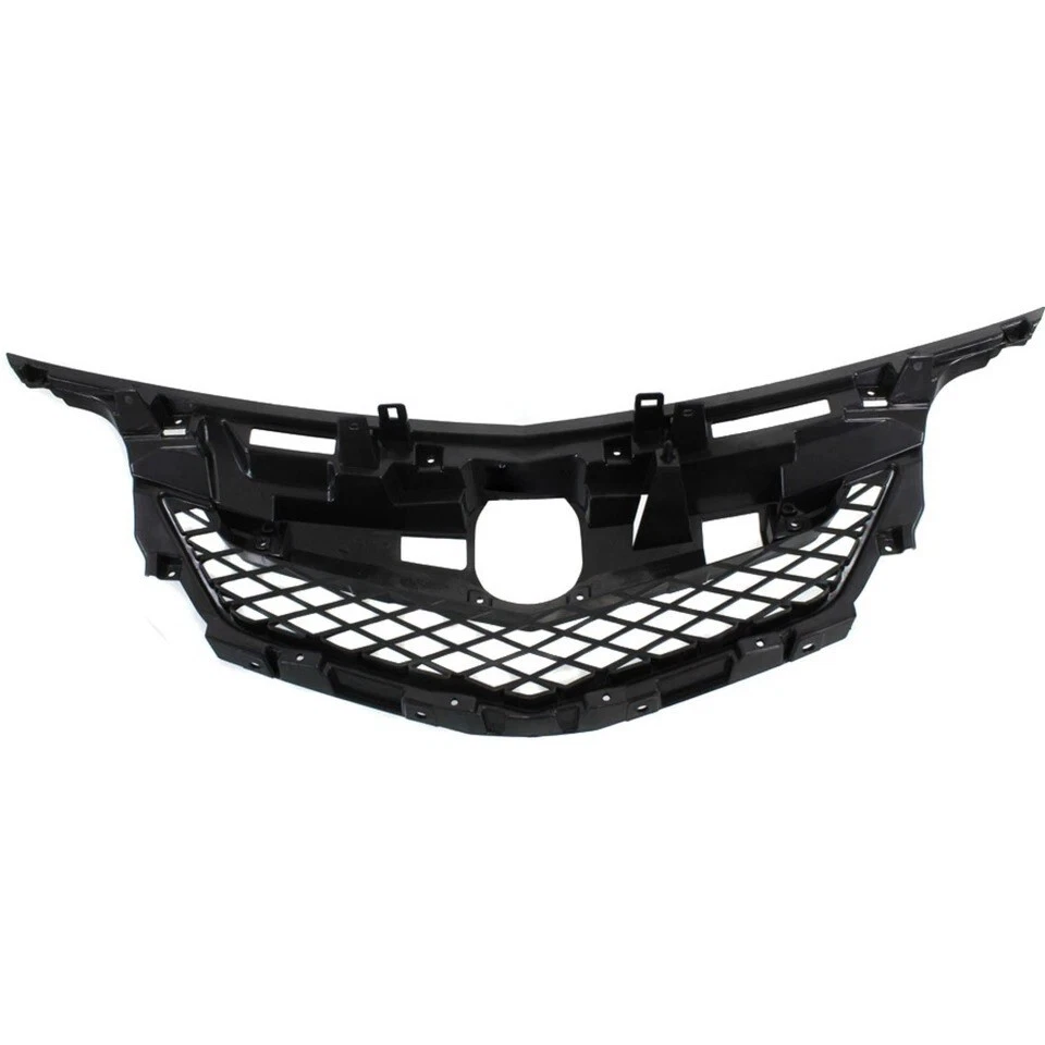 Front Grille Reinforcement Grill For 2009 2010 2011 Acura TL Black Plastic Sedan Foto 2 de 4