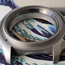 Chapter Ring SKX007 Plain / Gunmetal Brushed SEIKO MOD SKX SKX007 SKX009 SRPD