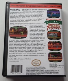 Teenage Mutant Ninja Turtles Tournament Fighters CASE ONLY TMNT Nintendo NES Box