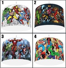 MARVEL AVENGERS SUPERHERO Kids Ceiling Shade  10"(25Cm) or 11"(28cm), 4 DESIGNS 