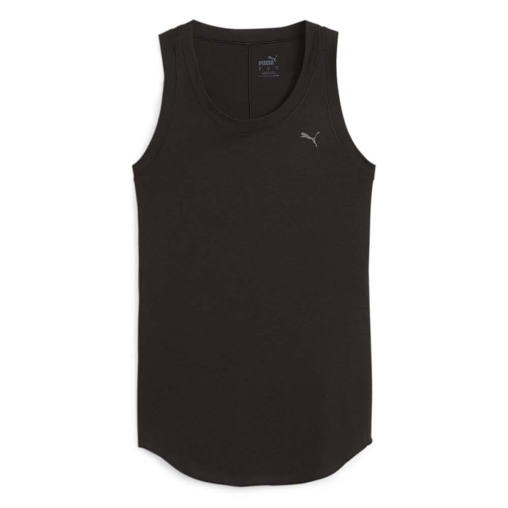 Puma Studio Foundation Scoop Neck Athletic Tank Top Womens Black Casual  Athleti